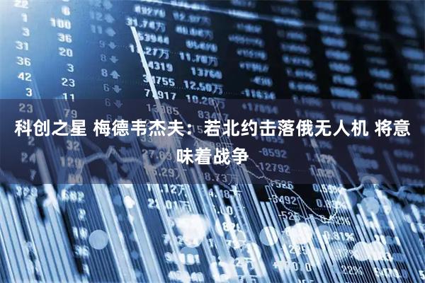 科创之星 梅德韦杰夫：若北约击落俄无人机 将意味着战争