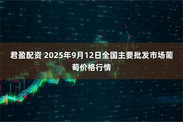 君盈配资 2025年9月12日全国主要批发市场葡萄价格行情