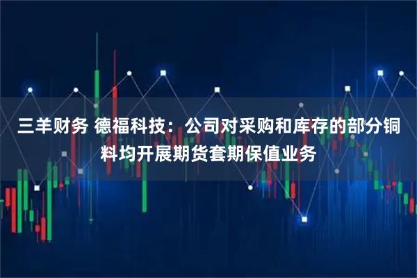 三羊财务 德福科技：公司对采购和库存的部分铜料均开展期货套期保值业务