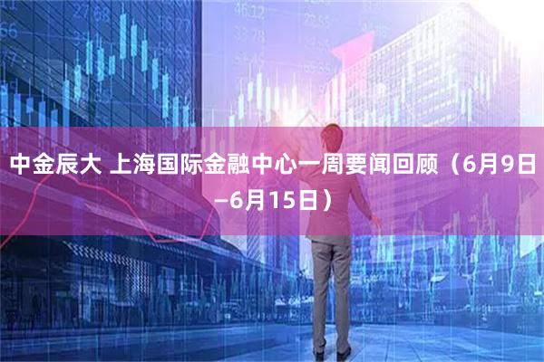 中金辰大 上海国际金融中心一周要闻回顾（6月9日—6月15日）